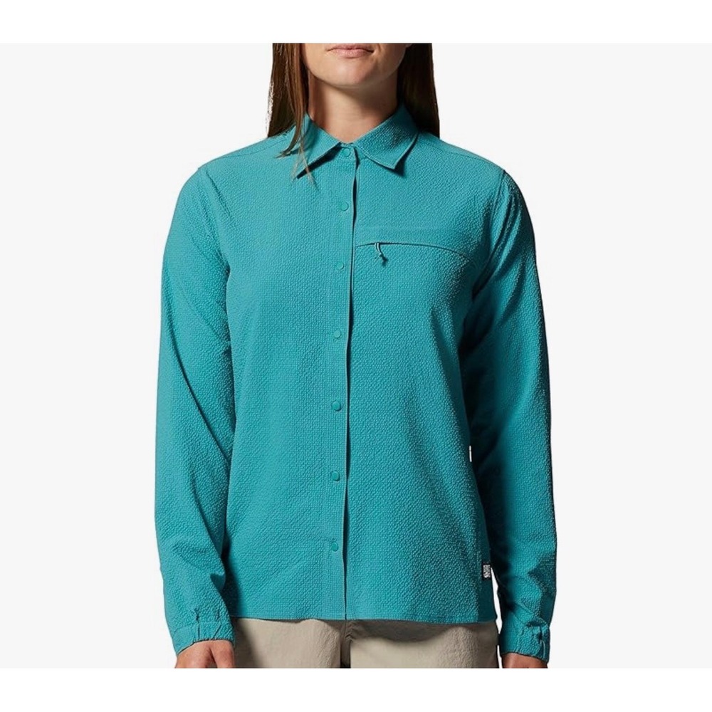 Mountain Hardwear Womens Sunshadow Long Sleeve Shirt UPF 40 Hiking Outdoor Sz S